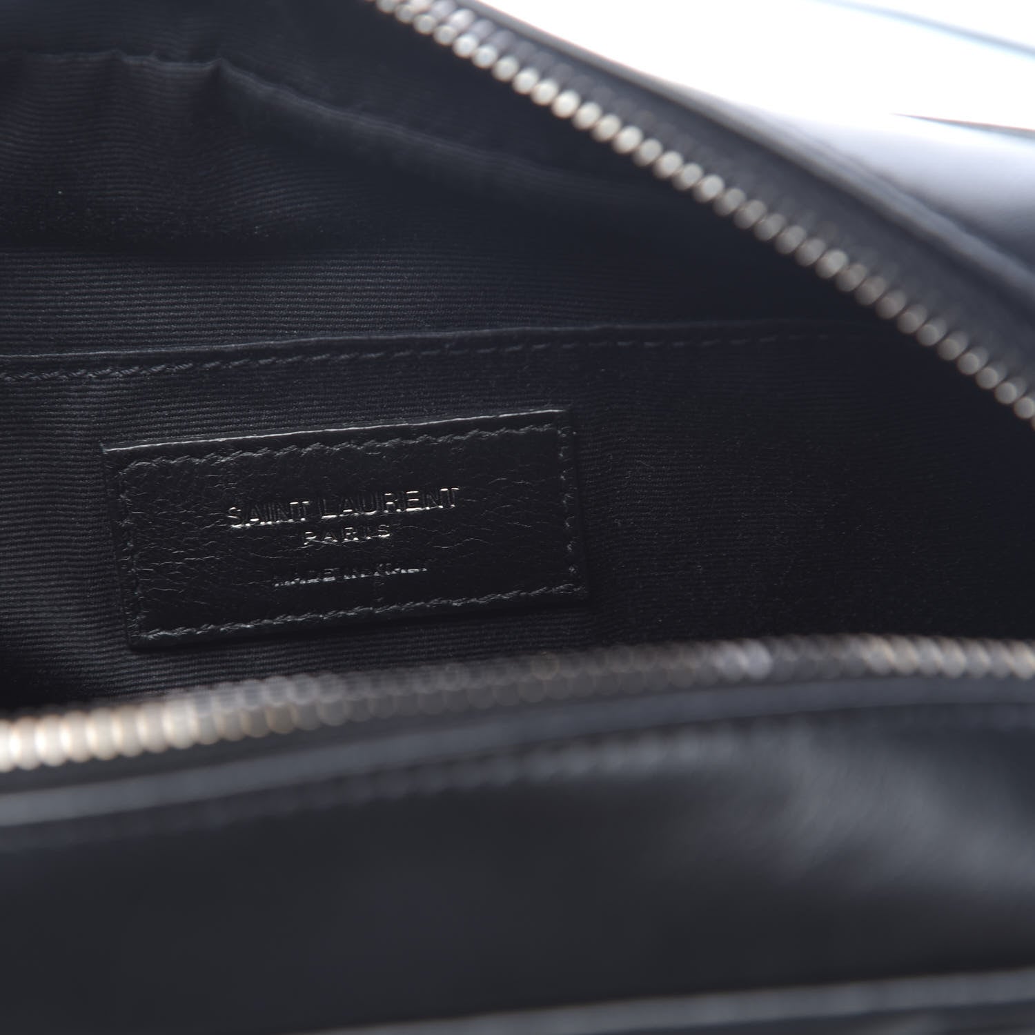 Saint Laurent Calfskin Matelasse Monogram Lou Camera Bag Black 6 of 9