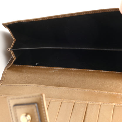 Gucci Metallic Guccissima Abbey Continental Wallet Gold 8 of 11
