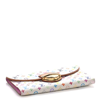 Louis Vuitton Monogram Multicolor Eugenie Wallet White Litchi 4 of 15
