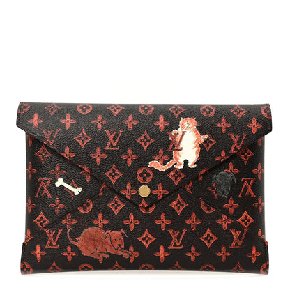 Louis Vuitton Catogram Kirigami Pochette Set Marron White Black 1 of 12