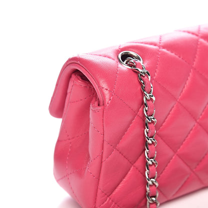 Chanel Lambskin Quilted Extra Mini Rectangular Flap Pink 8 of 11