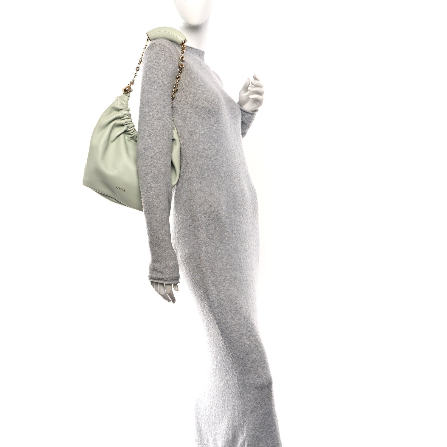 Loewe Mellow Nappa Lambskin Small Squeeze Bag Spring Jade 2 of 9
