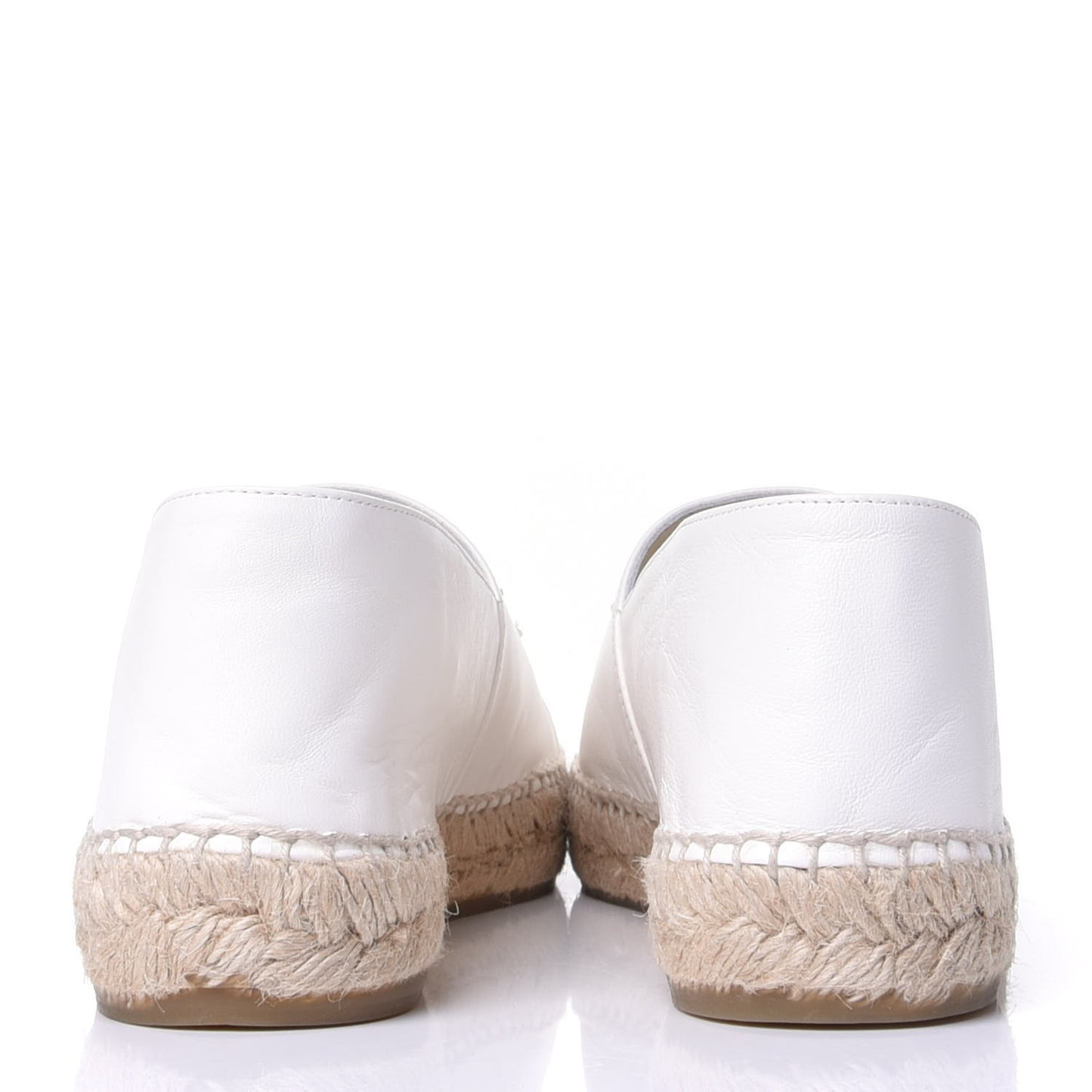 Lambskin CC Espadrilles 41 White