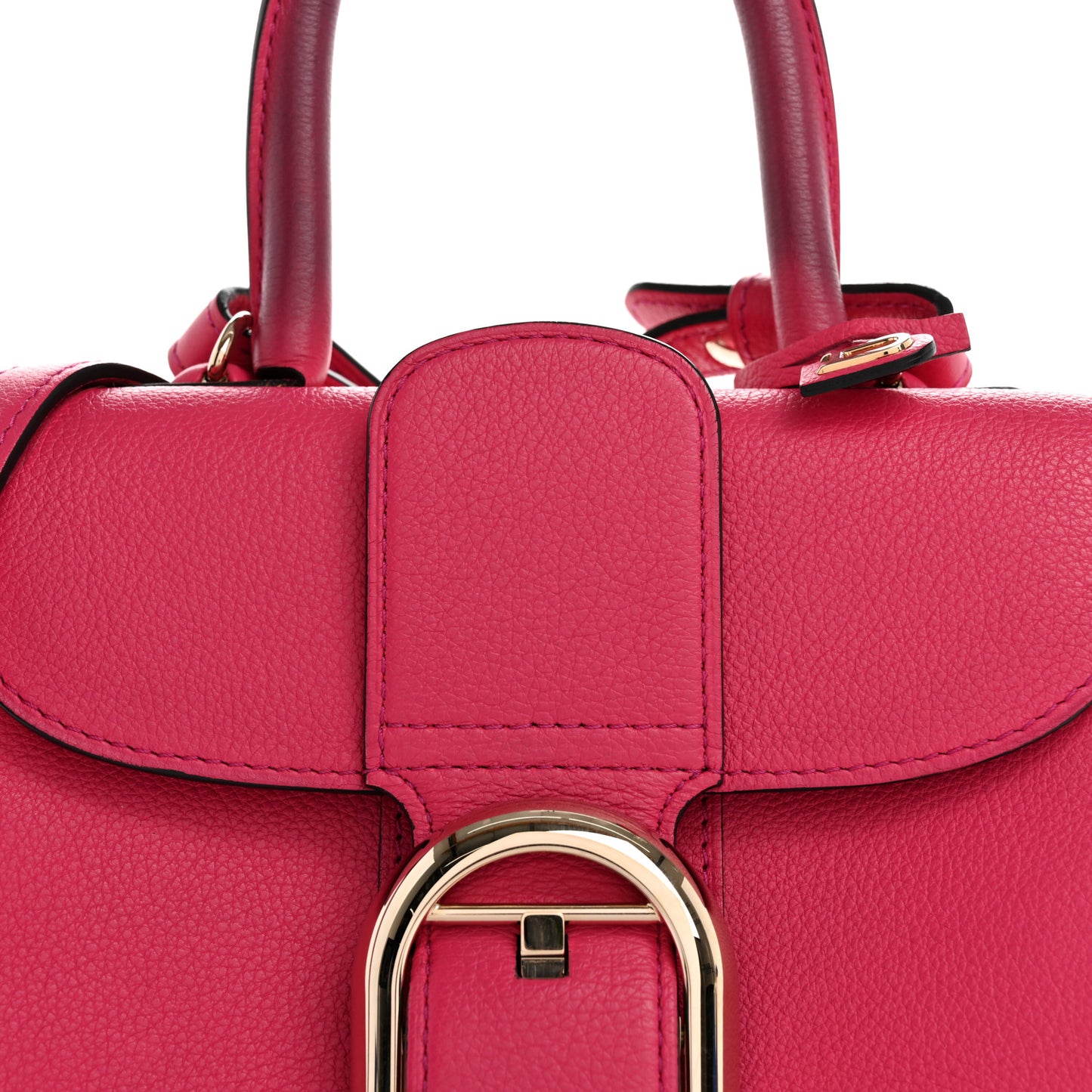 Grained Calfskin Mini Brillant Satchel Rose Indien