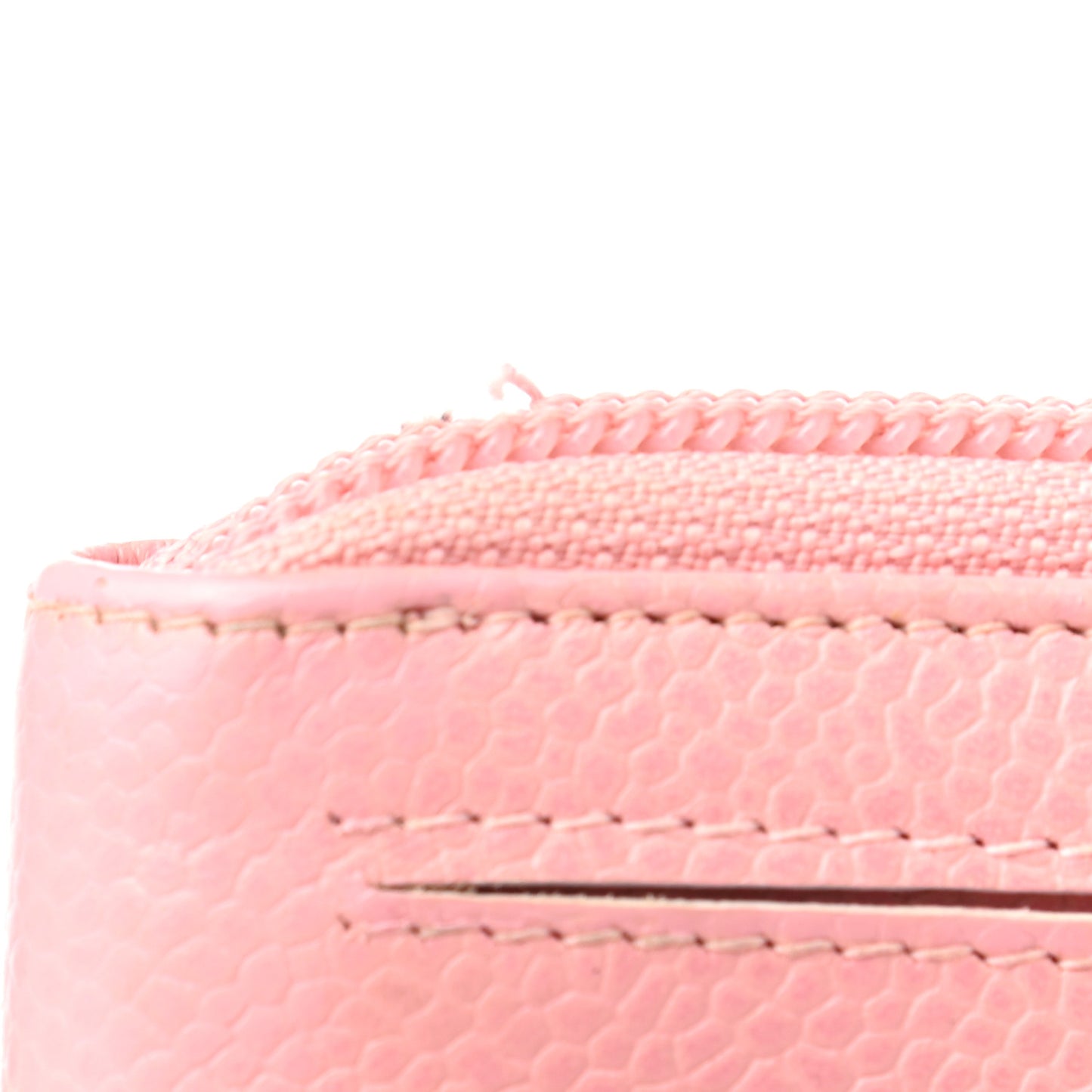 Caviar Large Timeless CC Zip Around Wallet Pink