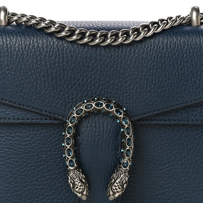 Gucci Dollar Calfskin Crystal Mini Dionysus Shoulder Bag Blue Agata Montana Sapphire 9 of 14