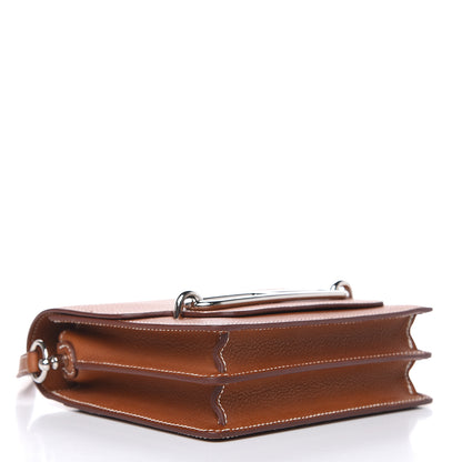 Hermes Barenia Faubourg Mini Sac Roulis Fauve 4 of 14