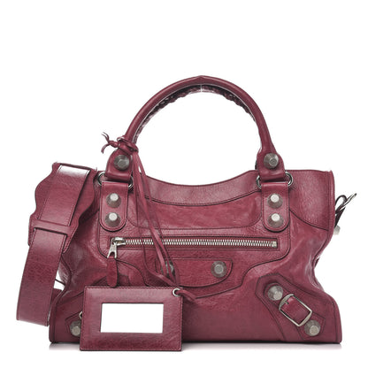 Balenciaga Agneau Giant 21 Silver Hardware City Cassis 1 of 13