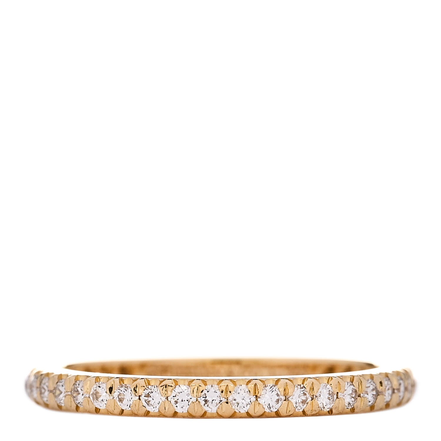 Tiffany 18K Yellow Gold Diamond .36ctw Soleste Full Eternity Band Ring 50 5.5 1 of 5