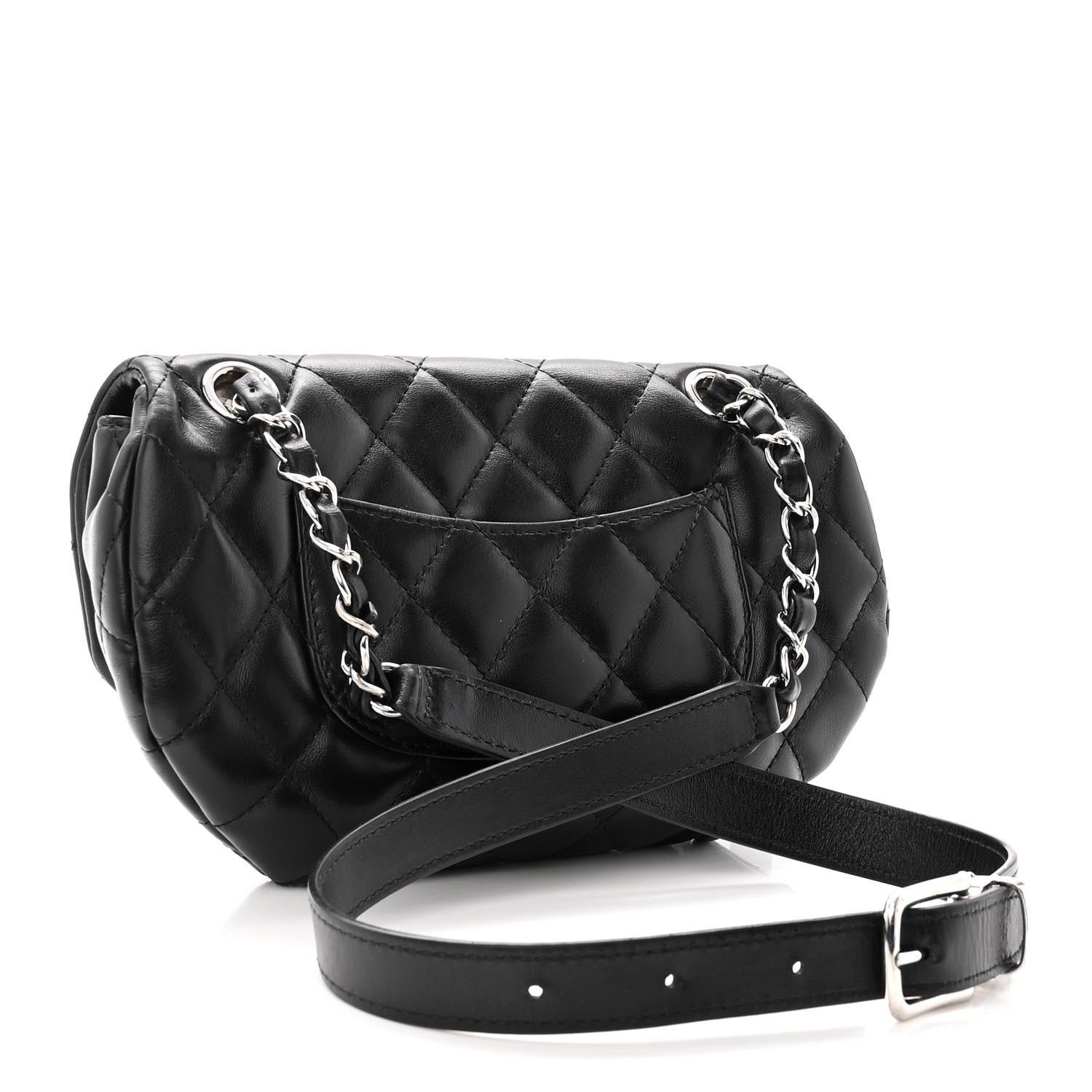 Chanel Calfskin Quilted CC Uniform Flap Belt Bag Black 3 of 10