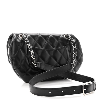Chanel Calfskin Quilted CC Uniform Flap Belt Bag Black 3 of 10
