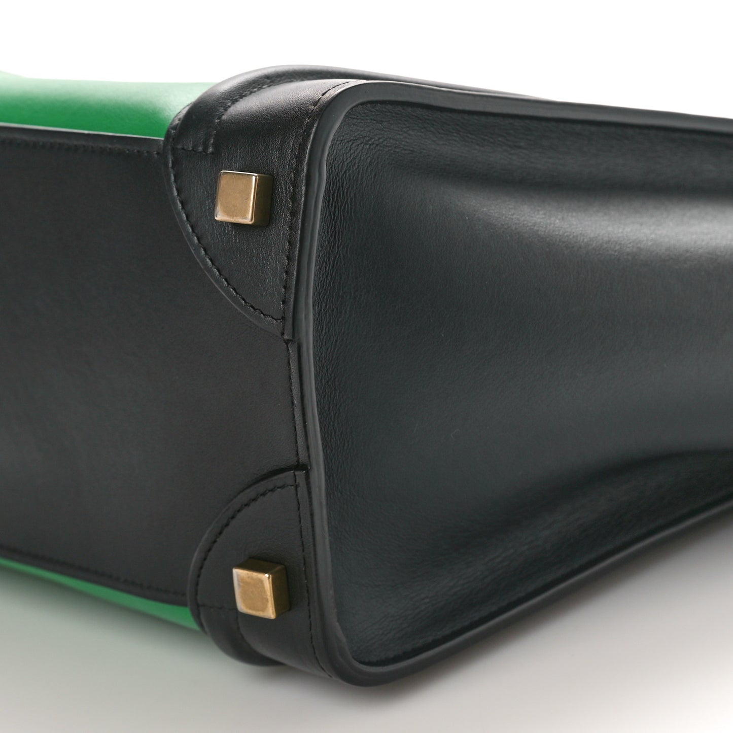 Smooth Calfskin Micro Bi-Color Luggage Grass