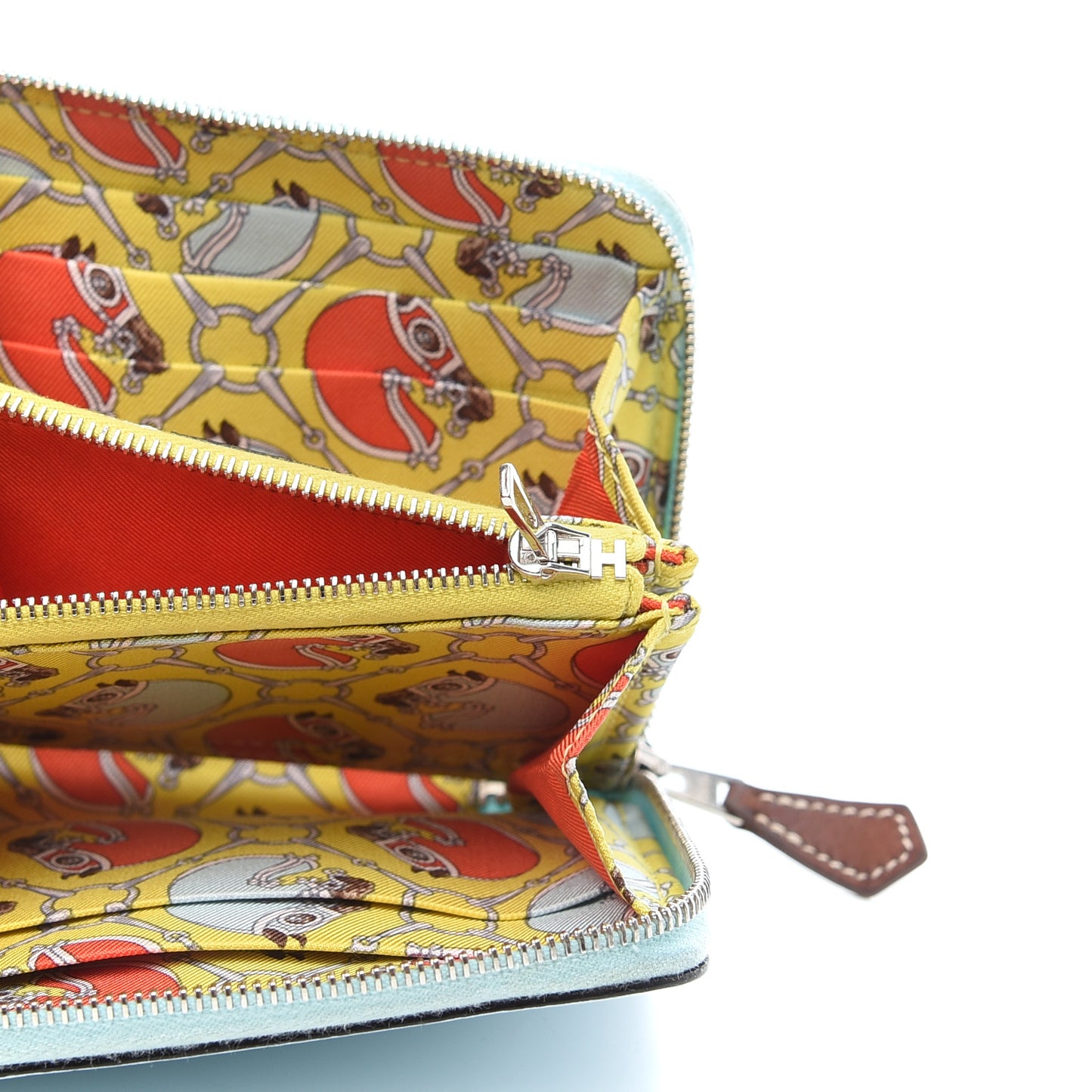 Epsom Silk'in Compact Wallet Bleu Zephyr