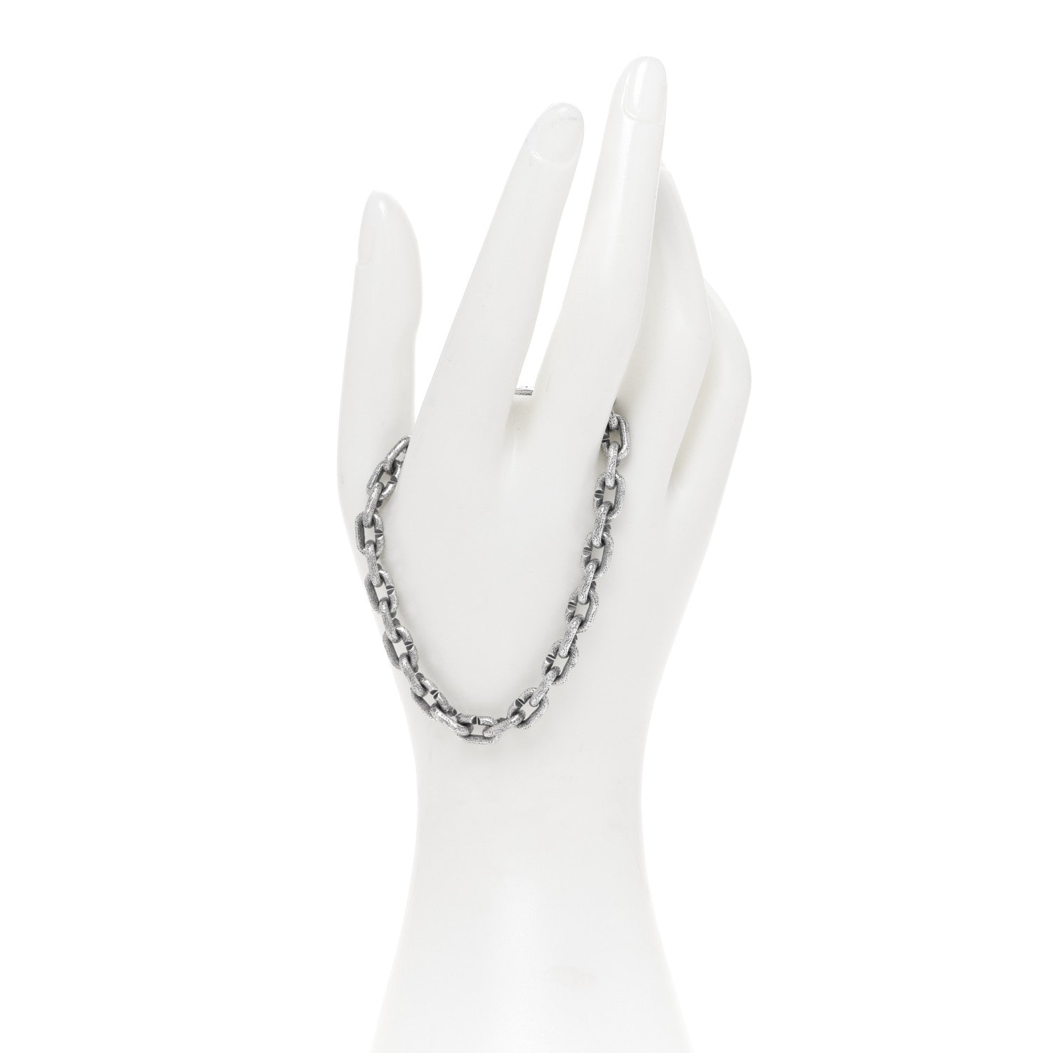 David Yurman Darkened Sterling Silver 6mm Men's Shipwreck Link Chain Bracelet 2 of 5