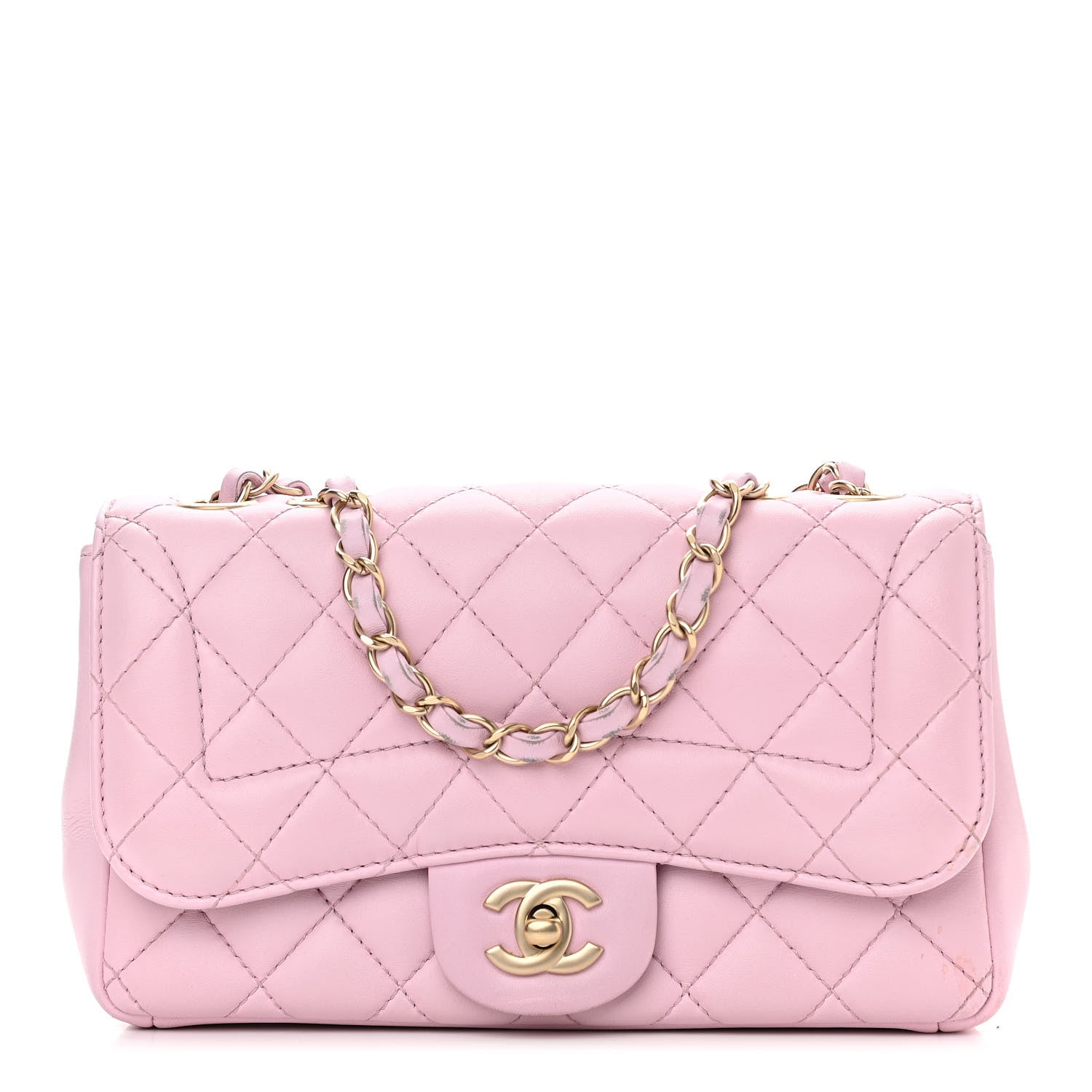 Chanel Lambskin Quilted Mini Mademoiselle Chic Flap Pink 1 of 11