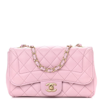 Chanel Lambskin Quilted Mini Mademoiselle Chic Flap Pink 1 of 11