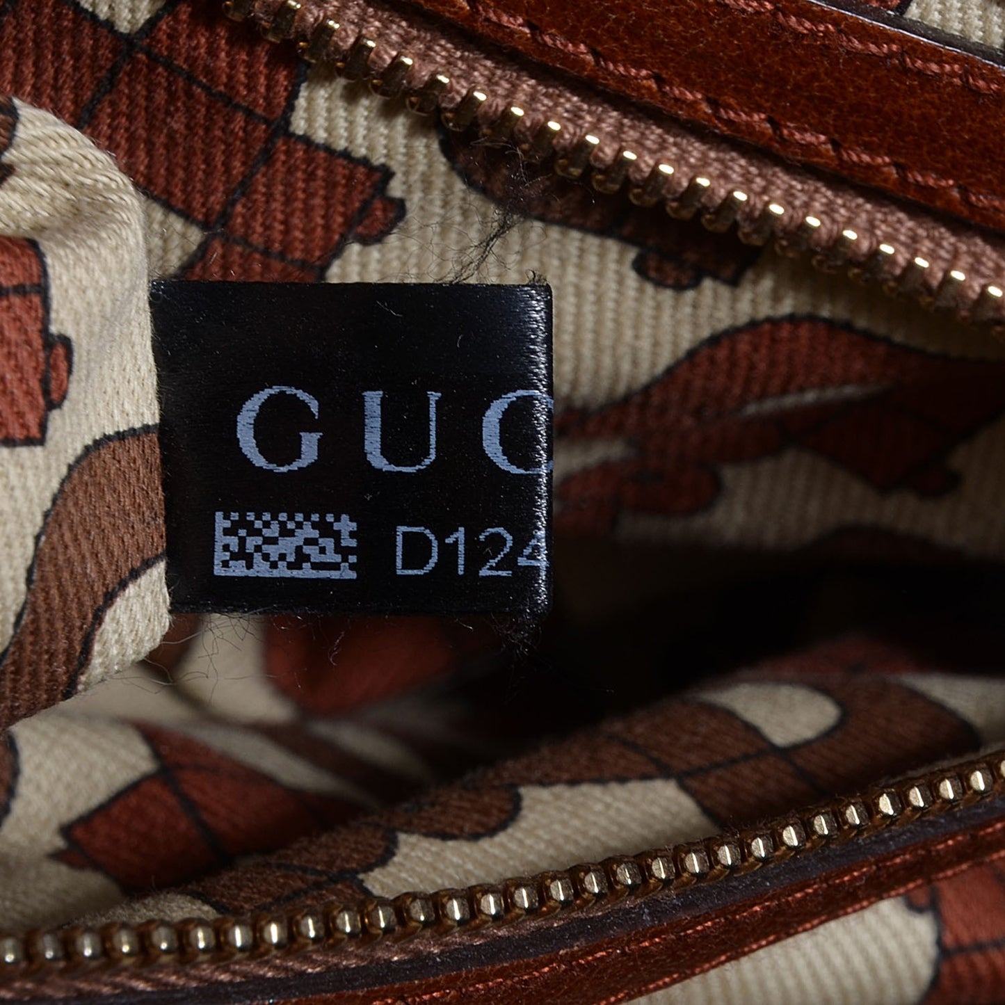 Guccissima Trim Signoria Large Tote Brown