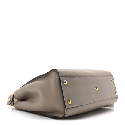 Fendi Vitello Seta Plexiglass Tortoise Medium Peekaboo Iconic Satchel Tortora 4 of 9