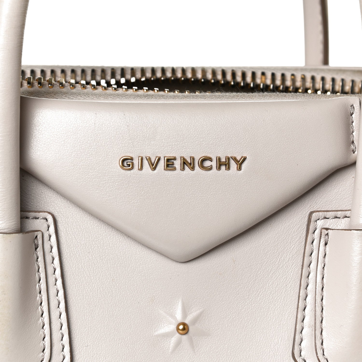 Givenchy Calfskin Small Studded Antigona Ecru 9 of 17