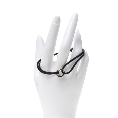 Cartier 18K White Gold Ceramic Trinity Cord Bracelet Black 2 of 6
