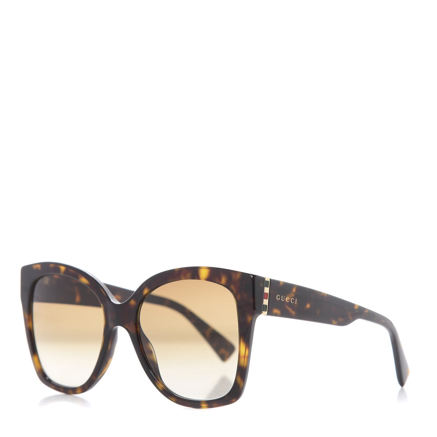 Gucci Acetate Square Frame Sunglasses GG0459S Tortoise 1 of 8