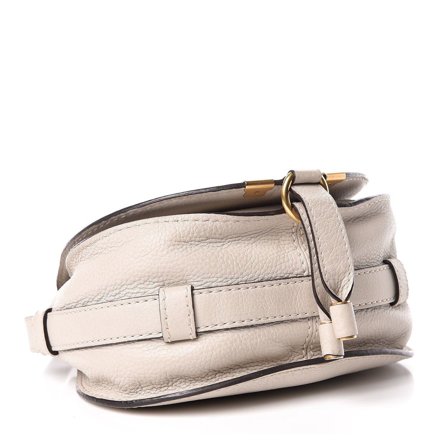 Calfskin Mini Marcie Round Crossbody Bag Dove