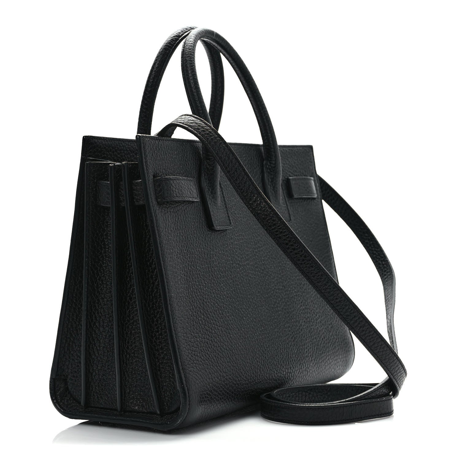 Saint Laurent Grained Calfskin Baby Sac De Jour Black 2 of 8