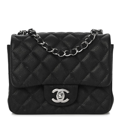 Chanel Iridescent Caviar Quilted Mini Square Flap Black 1 of 11