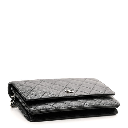 Chanel Caviar Quilted Wallet On Chain WOC Black 4 of 12