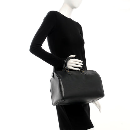 Louis Vuitton Epi Speedy 30 Black 2 of 14