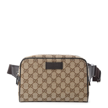 Gucci Monogram Belt Bag Dark Brown 1 of 10