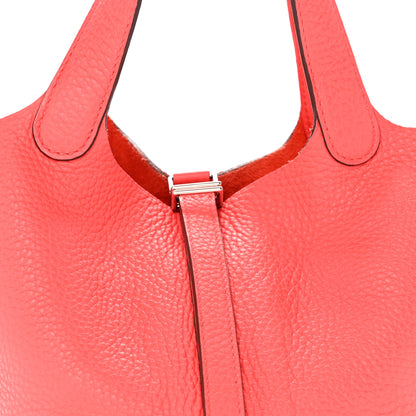 Hermes Taurillon Clemence Picotin Lock 18 PM Rose Jaipur 8 of 12