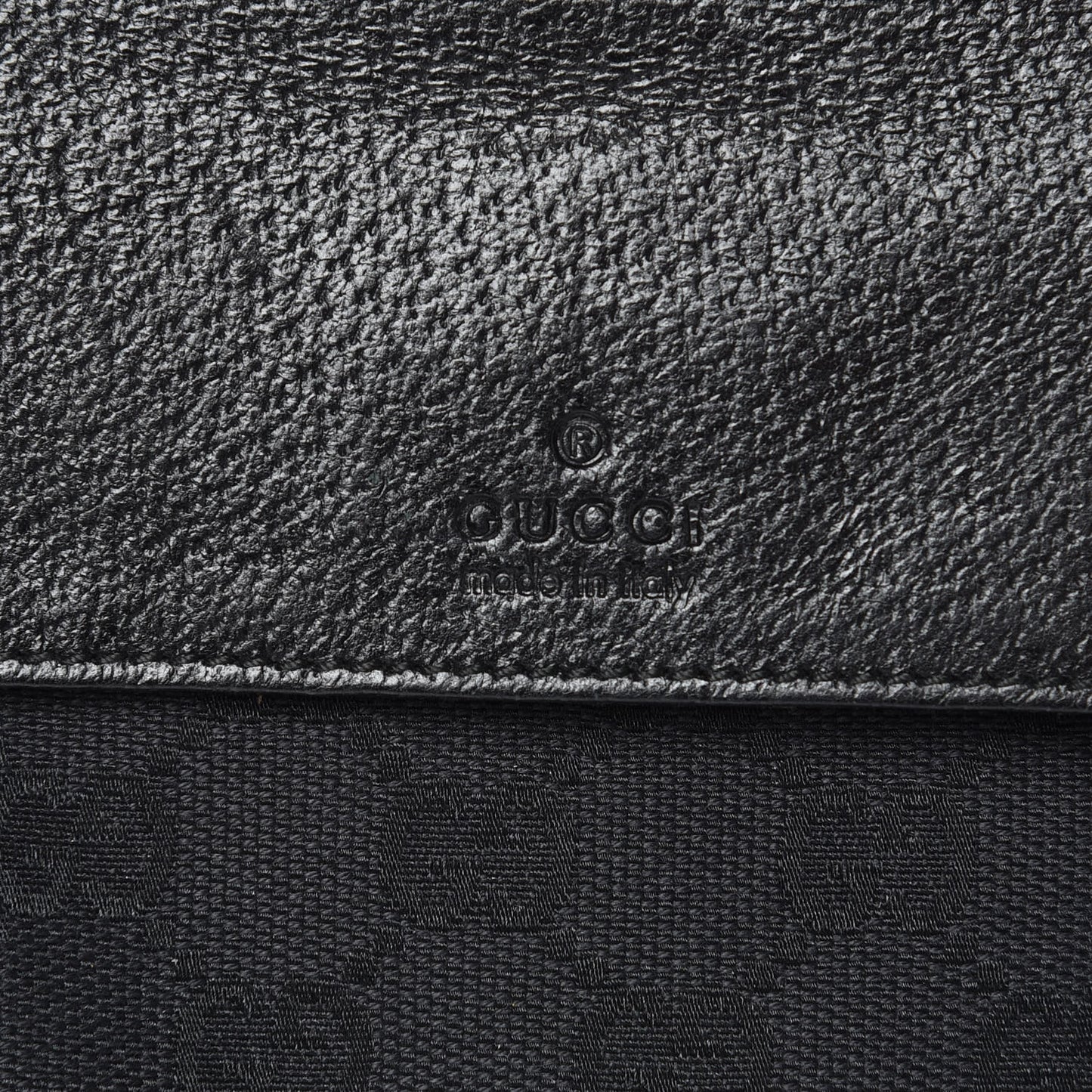 GG Monogram Double Pocket Belt Bag Black