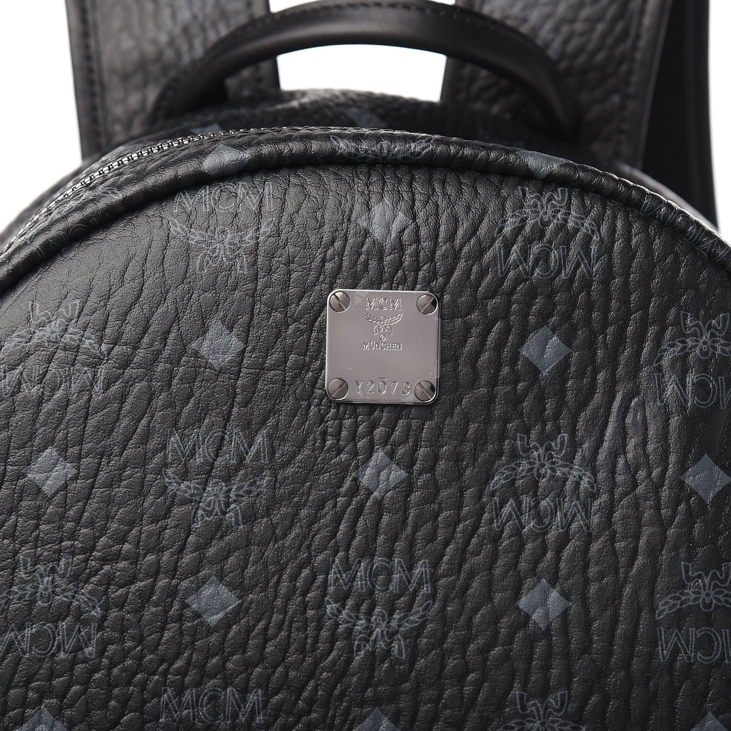 MCM Visetos Medium Stark Backpack Black 9 of 9