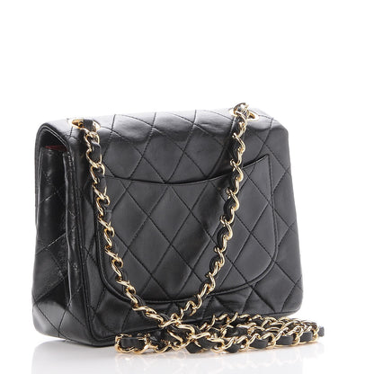 Chanel Lambskin Quilted Mini Square Flap Black 3 of 8