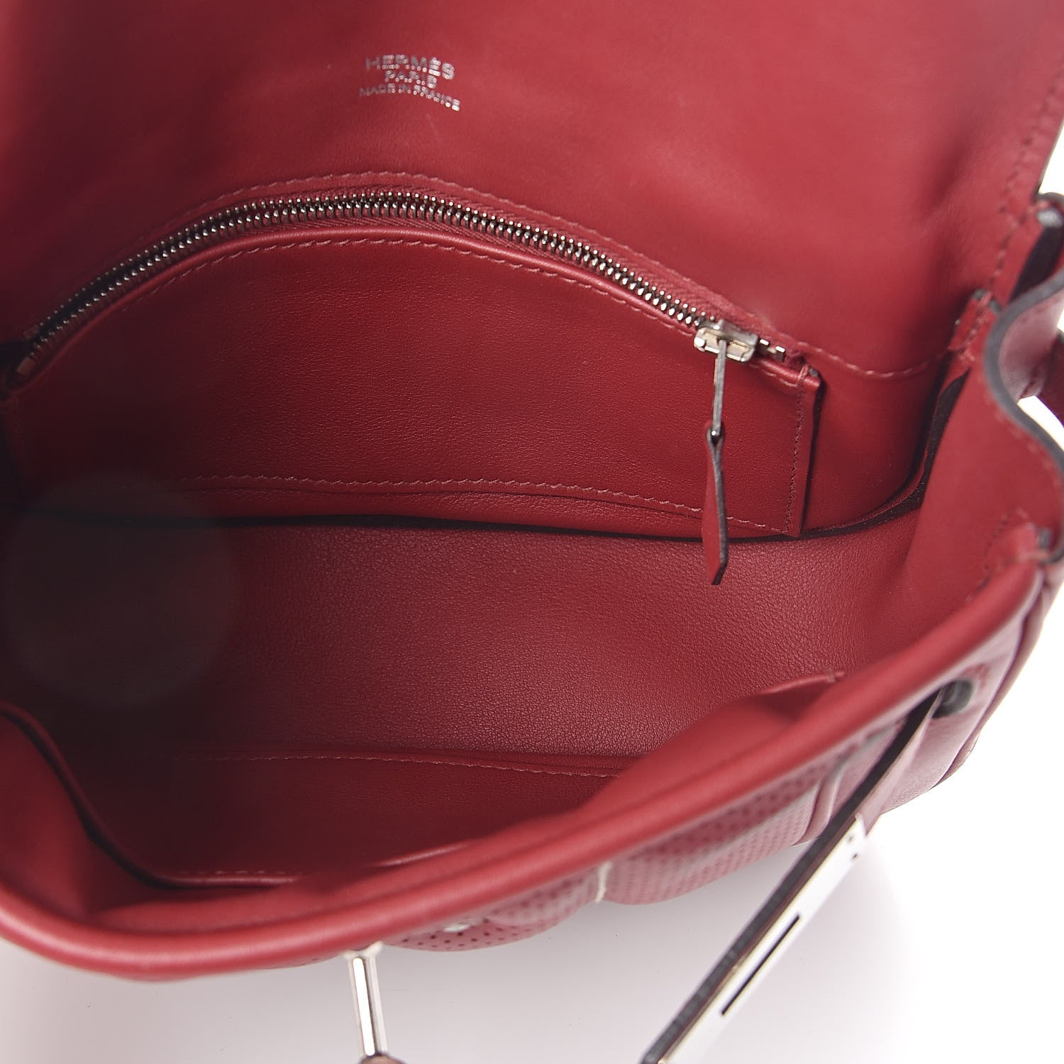 Hermes Veau Swift Mini Sac Berline Rouge Grenat 5 of 8