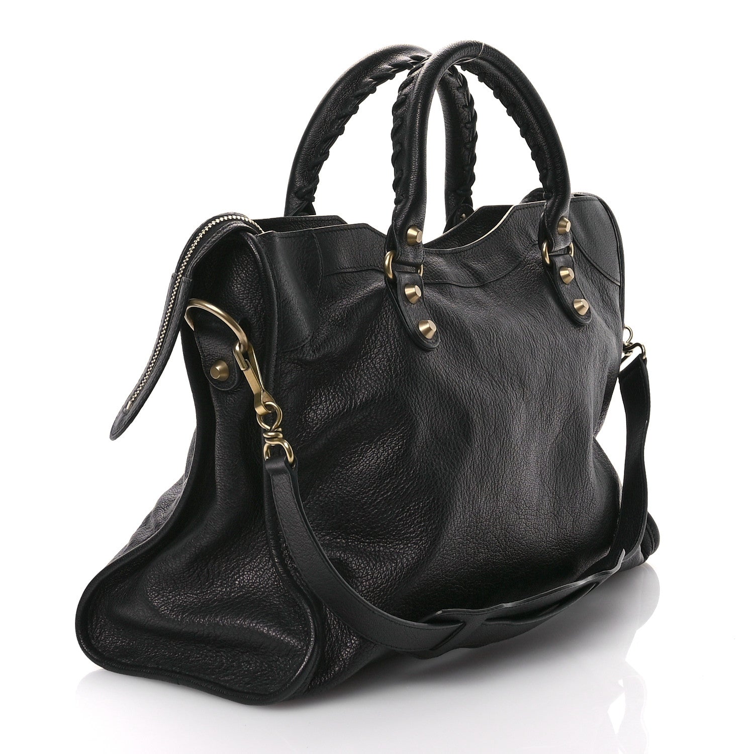 Balenciaga Agneau Classic Gold Hardware City Black 4 of 12