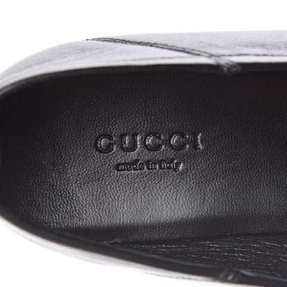 Gucci Lambskin Womens Brixton Horsebit Loafers 39.5 Black 7 of 9