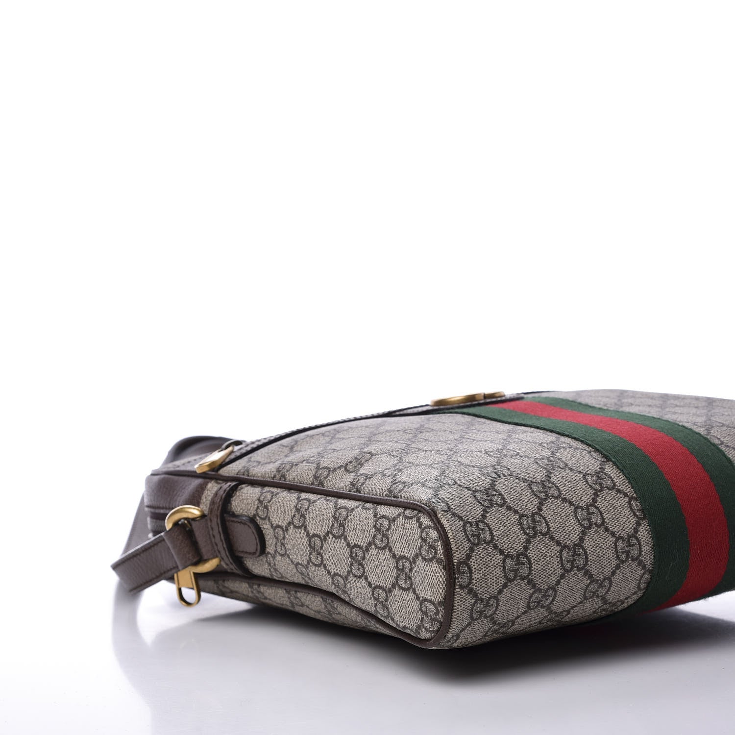 Gucci GG Supreme Monogram Web Medium Ophidia Messenger Bag Brown 5 of 10