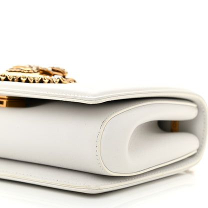Dolce & Gabbana Calfskin Medium Devotion Crossbody Bag White 7 of 8