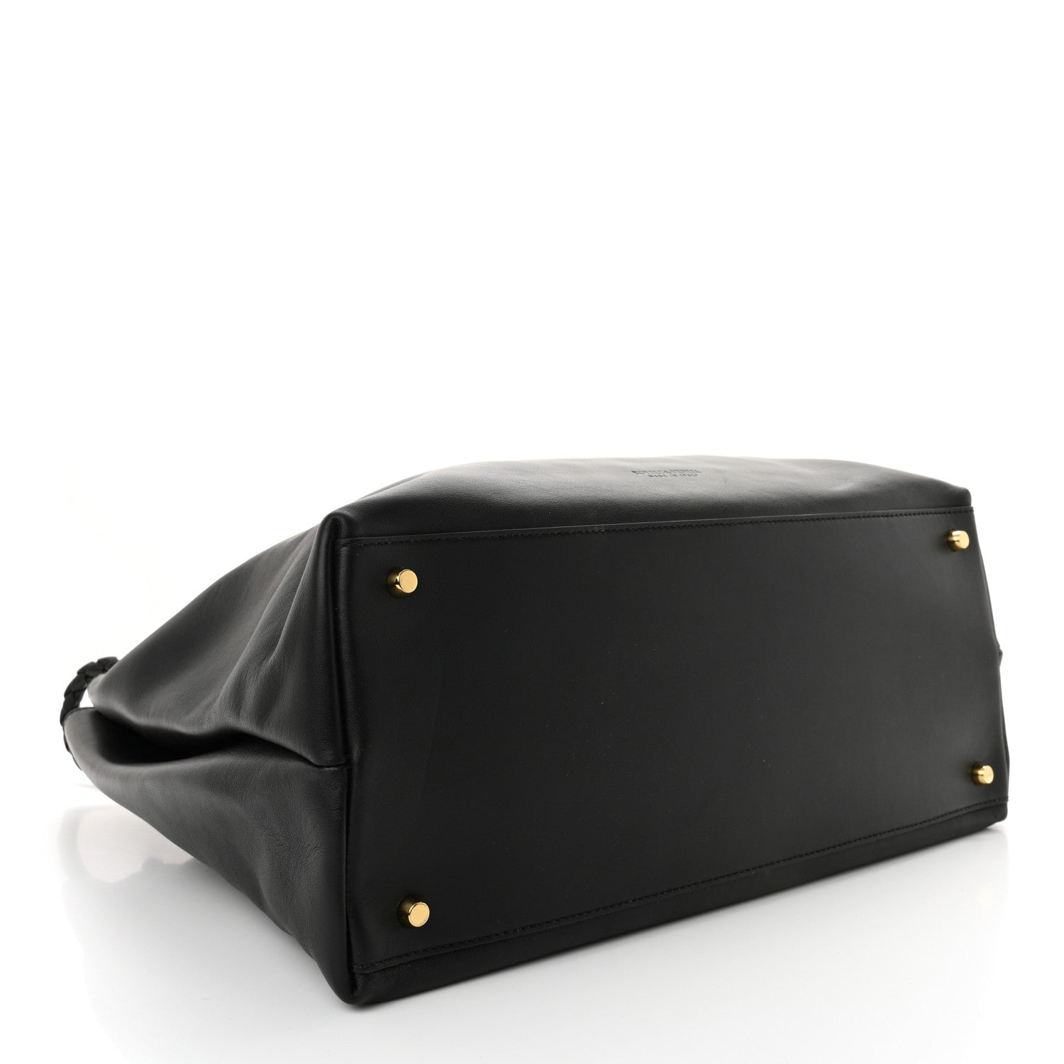Bottega Veneta Silky Calfskin Large Andiamo Shoulder Bag Black 4 of 9