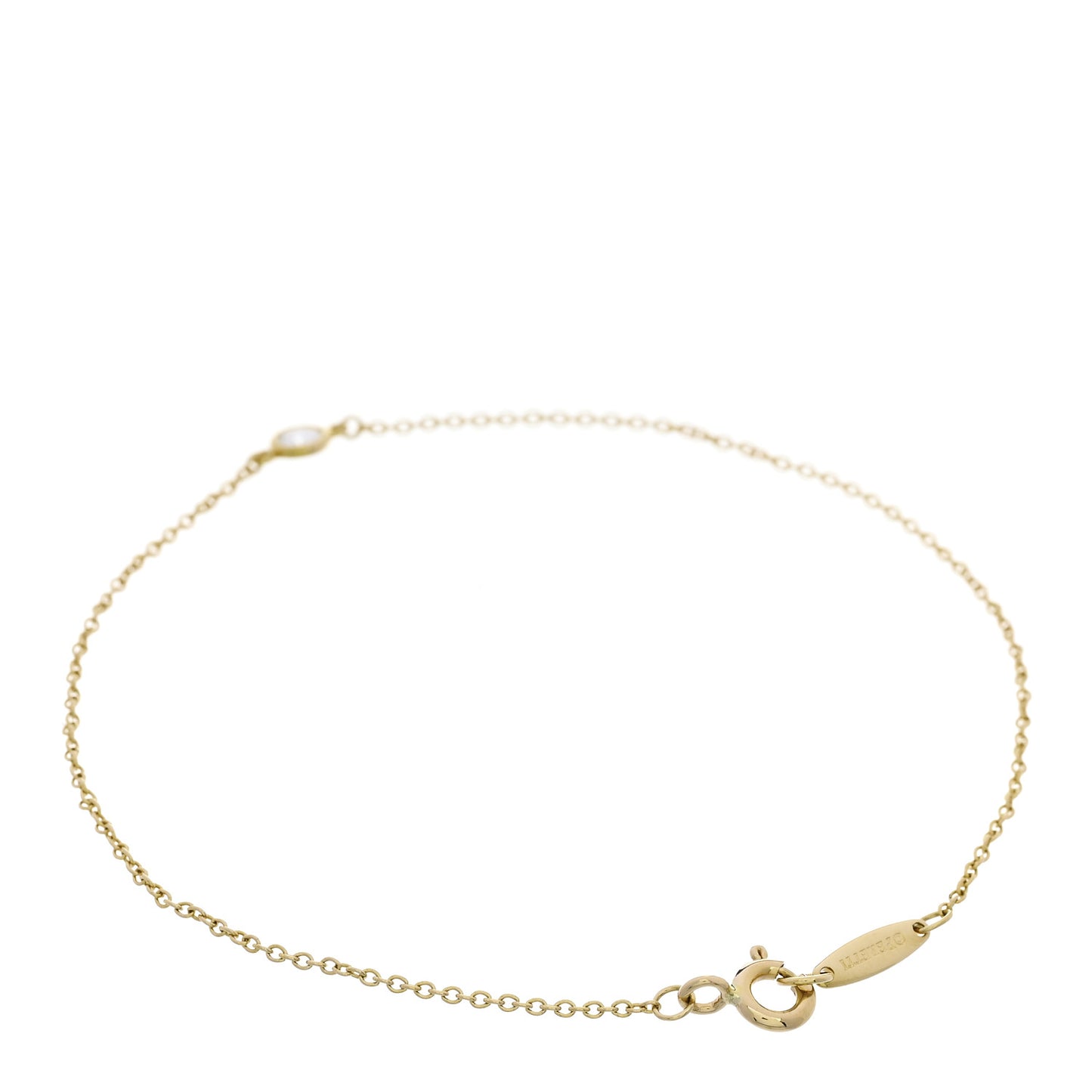 18K Yellow Gold Diamond .10ct Elsa Peretti Diamonds by the Yard Bracelet