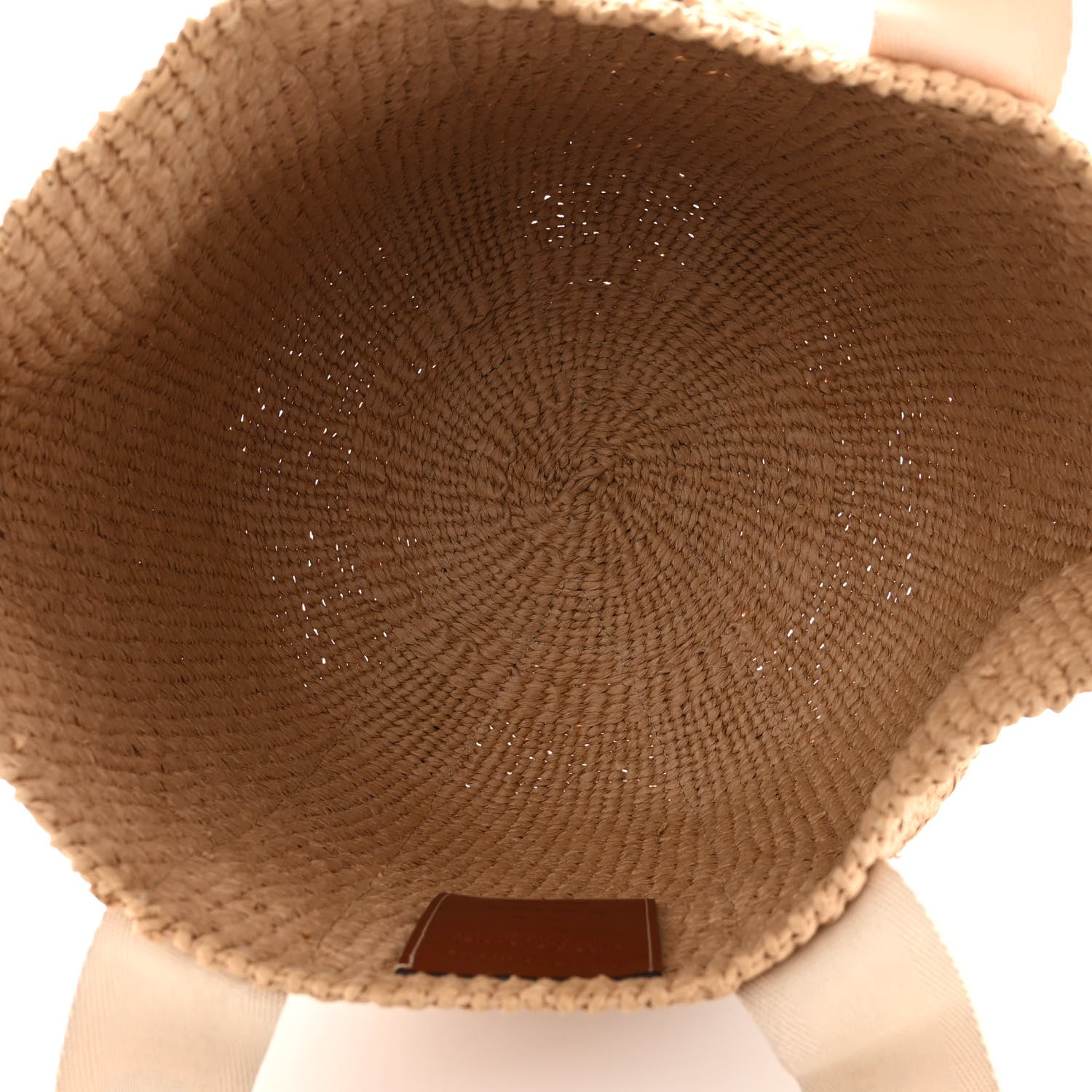 Chloe Raffia Large Woody Tote White 5 of 13