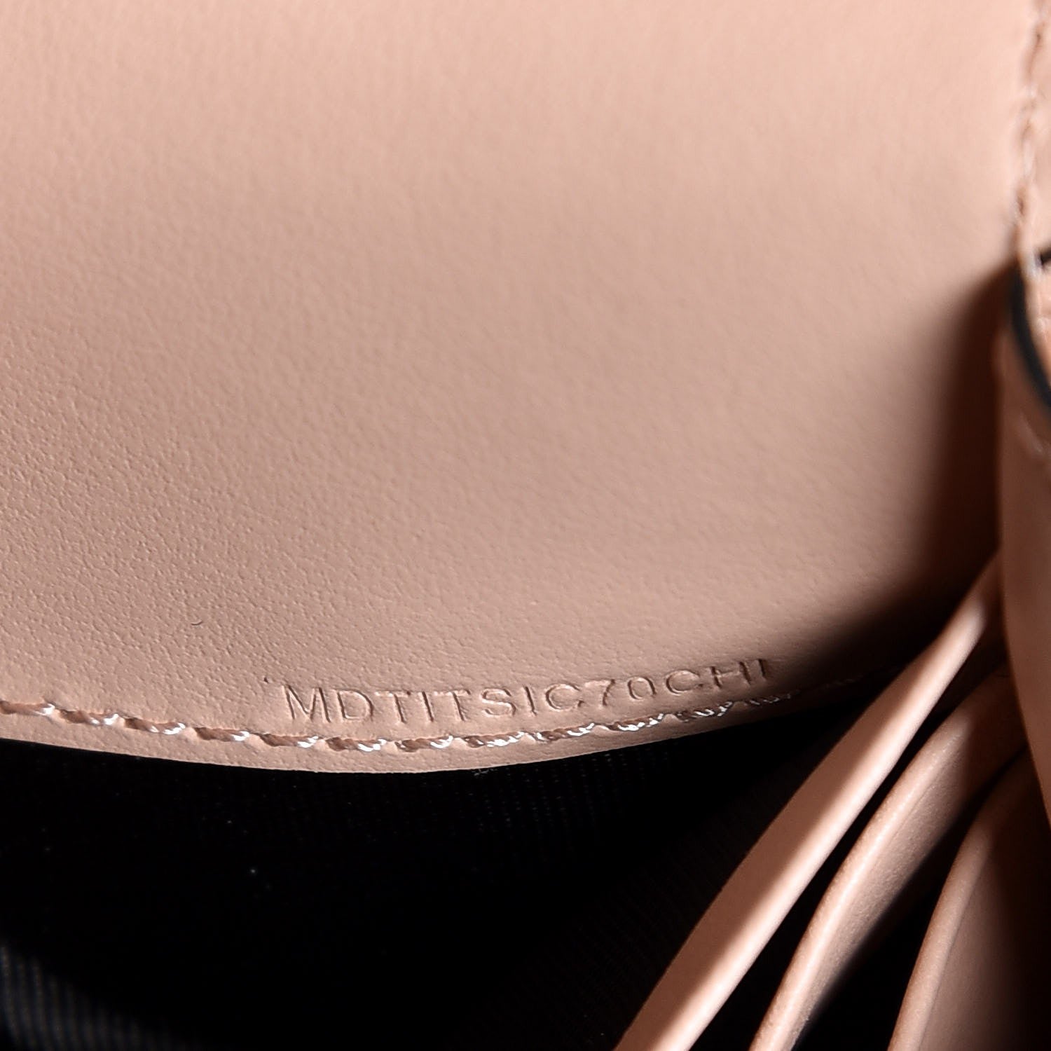 Burberry Calfskin Perforated Henley Wallet with Detachable Strap Pale Fawn Pink 8 of 8