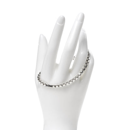 Tiffany Sterling Silver 4mm Venetian Link Bracelet 2 of 6