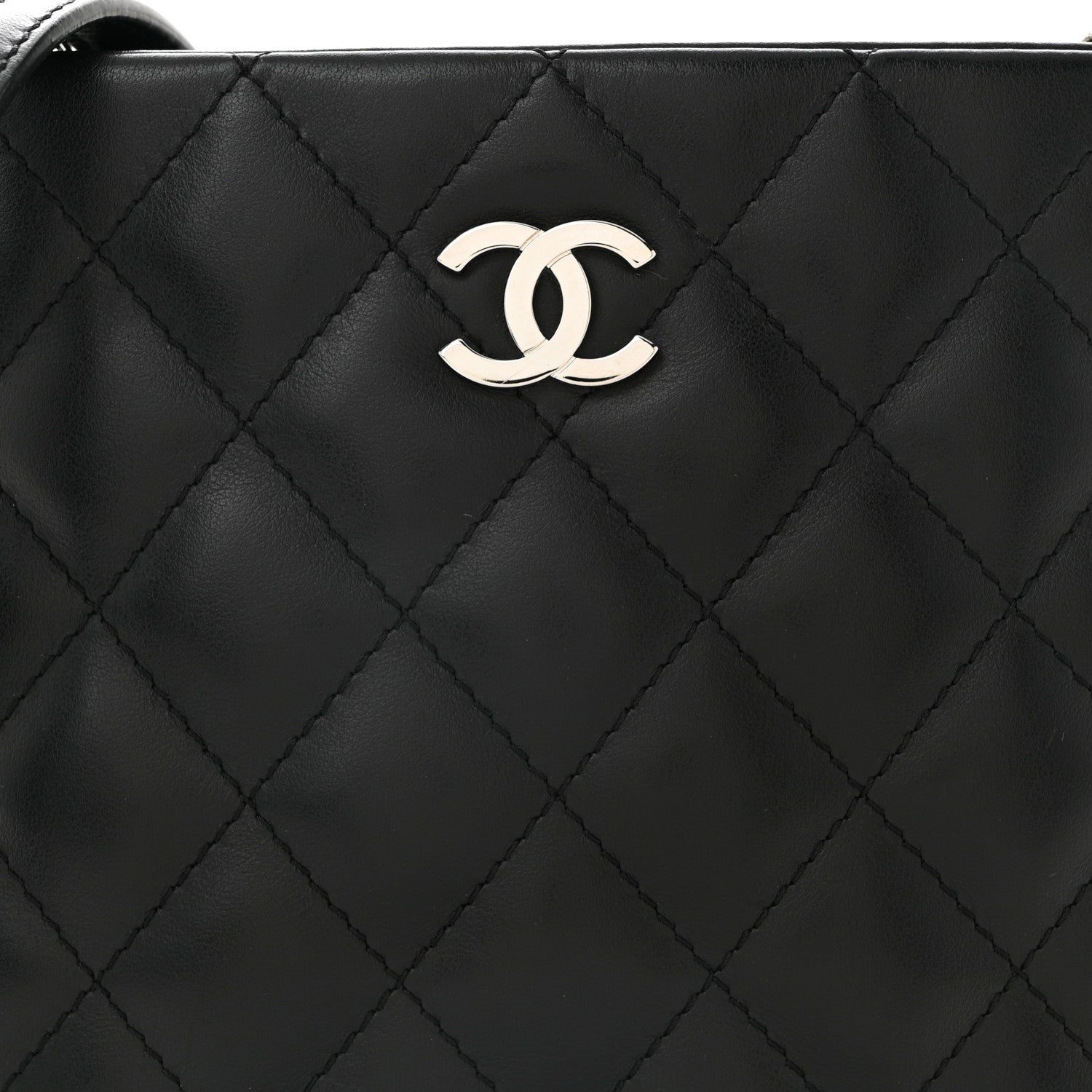 Chanel Lambskin Quilted Crossbody Bag Black 8 of 11