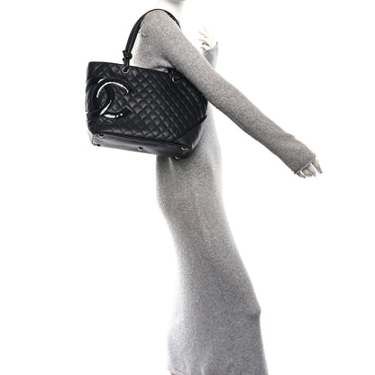 Chanel Calfskin Quilted Large Cambon Tote Black 2 of 10