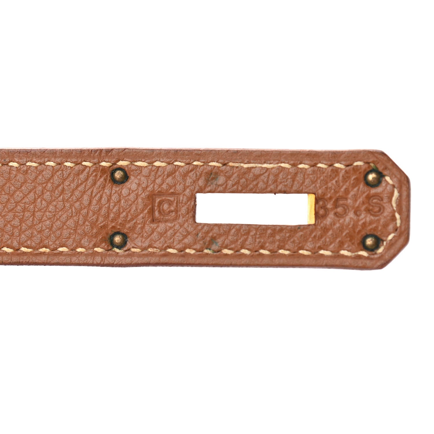 Hermes Courchevel Kelly Retourne 32 Gold 7 of 12