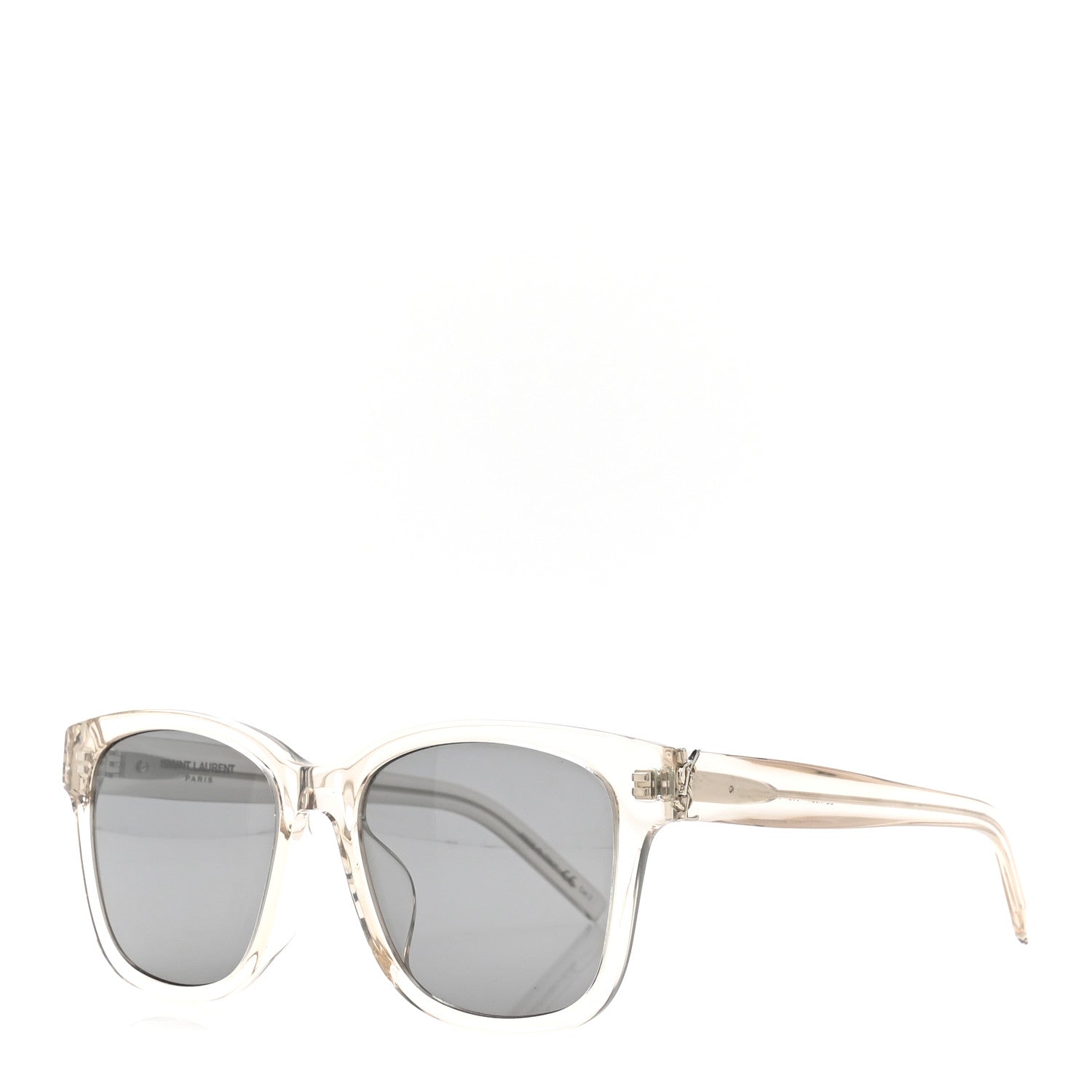 Saint Laurent Acetate Square Sunglasses SL M68 Transparent 1 of 7