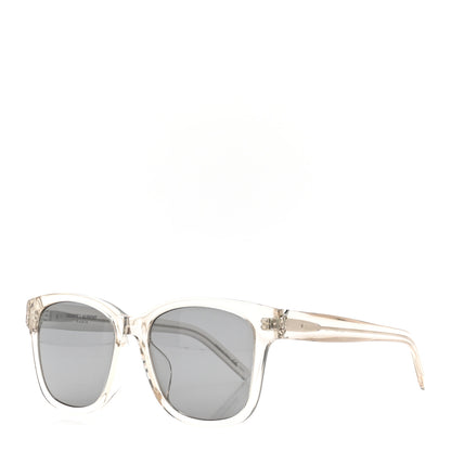 Saint Laurent Acetate Square Sunglasses SL M68 Transparent 1 of 7